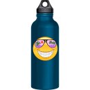 Lächelnde Aufkleber mit lila Sonnenbrille – Smile Autoaufkleber für Wohnwagen und mehr! Sticker mit Stil bestellen