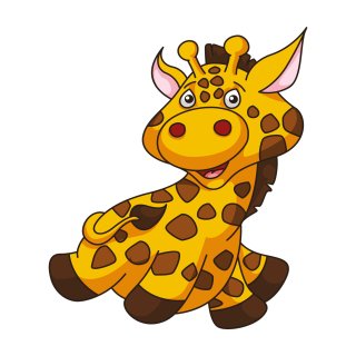 Aufkleber Sticker Giraffe lustig coole Sticker für Kinder
