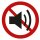 Selbstklebende Aufkleber - Lärm verboten - Piktogramm, Schutz vor Lärmbelästigung, Klingeln, laute Gespräche, Hinweis 20 cm 5 Stück