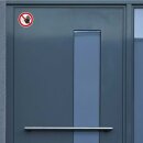 Selbstklebende Aufkleber - Zutritt verboten - Piktogramm Schutz Privatgrundstück, Weg, Zutritt verboten, kein Eingang 10 cm 1 Stück