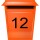 Selbstklebende fortlaufende Klebezahlen Zahlenaufkleber Ziffern Aufkleber Zahlen Klebeziffern wetterfest 1 bis 25 orange 9 cm