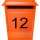 Selbstklebende fortlaufende Klebezahlen Zahlenaufkleber Ziffern Aufkleber Zahlen Klebeziffern wetterfest 1 bis 25 orange 11 cm