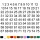 Selbstklebende fortlaufende Klebezahlen Zahlenaufkleber Ziffern Aufkleber Zahlen Klebeziffern wetterfest 1 bis 75 schwarz 8 cm
