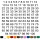 Selbstklebende fortlaufende Klebezahlen Zahlenaufkleber Ziffern Aufkleber Zahlen Klebeziffern wetterfest 1 bis 100 blau 18 cm