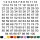 Selbstklebende fortlaufende Klebezahlen Zahlenaufkleber Ziffern Aufkleber Zahlen Klebeziffern wetterfest 1 bis 100 orange 18 cm
