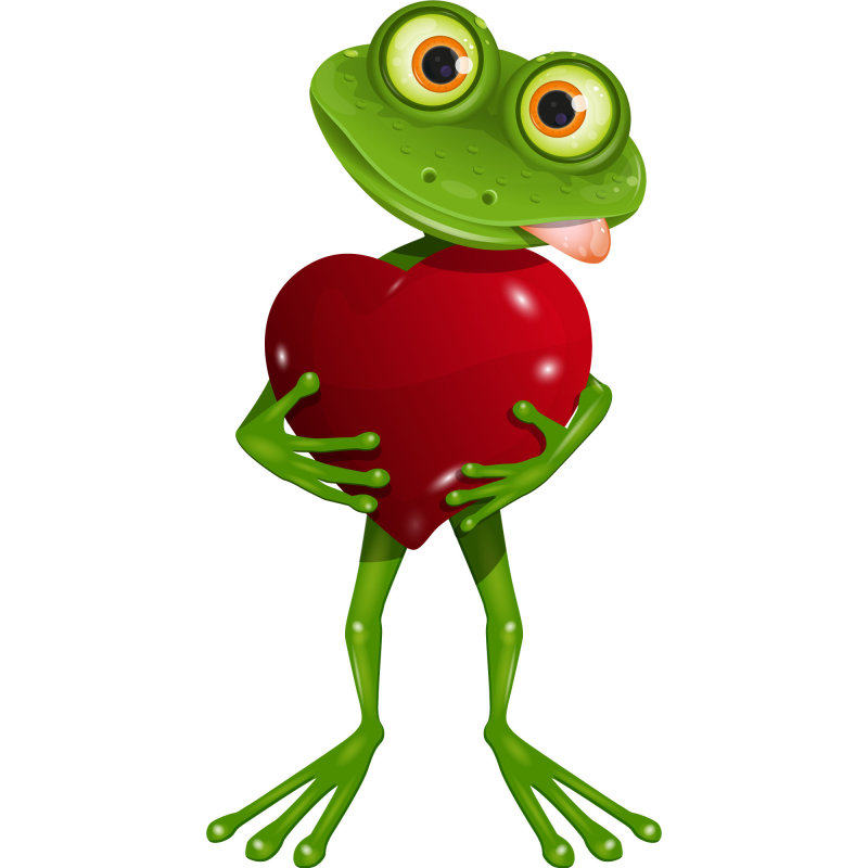 Aufkleber Aufkleber Sticker Frosch mit Herz selbstklebend Autoaufkleb, 4,74  €