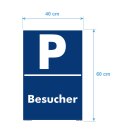 Parkplatzschild - Besucher - 20 x 30 cm Verbotsschild Parkverbot Parkverbotsschild Verkehrs-Schilder Einfahrt freihalten parken verboten