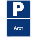 Parkplatzschild - Arzt - 20 x 30 cm Verbotsschild Parkverbot Parkverbotsschild Verkehrs-Schilder Einfahrt freihalten parken verboten