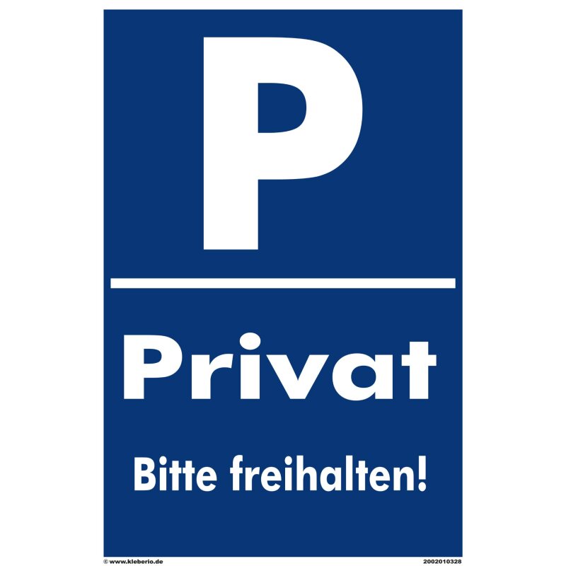 Privatparkplatz - Parkplatz Reserviert - Als Schild