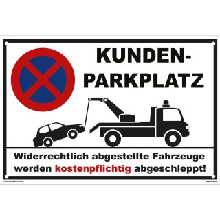 Parkplatzschild - Parken verboten - 20 x 30 cm Verbotsschild Parkverbot Parkverbotsschild Verkehrs-Schilder Einfahrt freihalten parken verboten