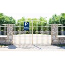 Parkplatzschild - Familienparkplatz - 20 x 30 cm Verbotsschild Parkverbot Parkverbotsschild Verkehrs-Schilder Einfahrt freihalten parken verboten