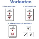 Schild Videoüberwachung  - Videoüberwacht, Alarmgesichert, Zutritt für Unbefugte verboten -  Warnschild Überwachungskamera Kameraüberwachung