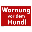 Hundewarnschilder - Warnung vor dem Hund! - Warnung vor...