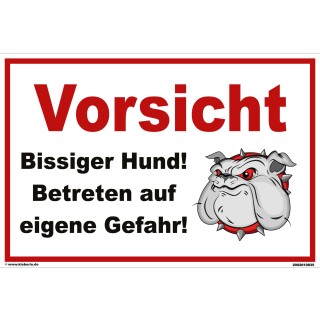 Hundewarnschilder - Achtung! Freilaufender Hund - Warnung vor dem Hund Schild Warnhinweis 40 x 60 cm gelocht & Kit