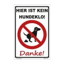 Hundewarnschilder - Hier ist kein Hundeklo!  Danke! -...