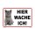 Kleberio® Katzenschild Kunststoff - Hier wache ich! -  30 x 20cm mit Bohrlöcher Warnschild Katze Vorsicht Katze Gartendeko Katze Gartenschilder